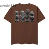 2024 GAOJIE NOUVEAU PRODUIT SCULPTURE DE MIEUX SCULPTURE PRINT PRINT LOBE T-shirt décontracté pour hommes et femmes