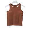 LL Racerback Yoga Tank Tops Lu Women Fiess Fiess Summer Summer Cami Sports Derts Slim مضلع سترة جيم