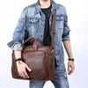 Valigette seabird seaugen in pelle vera sacchetti di moda uomo crossbody spalla borsetta messenger maschio valigetta da viaggio da uomo