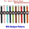 Designer Watchbands For Apple Watch Strap Band 38 40 41 42 49 MM 44mm 45MM iWatch 3 4 5 SE 6 7 Series Leather Straps Bracelet Fashion Wristband Stripes watchband