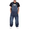 Herren Jeans 5xl Fashion Plus Size Casual Overalls Hosenträger Jumpsuit Mann Lose Arbeit Hosen Männliche Multi -Taschen -Hosen