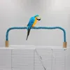 Inne zaopatrzenie ptaków Parrot Trening Toy klatka bawełniana szlifowanie szlifowanie zgięte zwierzaka stojącego patyka Ćwiczenia dla Budgies Parakeet