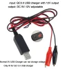 Levererar Universal QC3.0 USB till 5V 6V 8.4V 12V AA AAA 9V Batteri Eliminator kan ersätta 48 st AA AAA -batterier just