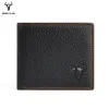 Brieftaschen Mingclan Marke Genauer Leder Männer Brieftaschen Kartenhalter Münztasche Pocket Tasche Männlich Schlanker Geldbeutel Portfolio Cartera Money Bag