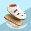 Sandals 2024 Summer Soft Sole Infant Toddler Shoes Breathable Non-Falling Baby Sandals 240419