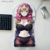 Mouse Pads Wrist Rests Creative 3D Whole Body Large Mouse Pad Custom DIY Cute Kanroji Mitsuri Arm Wrist Rest Anime Sexy Oppai Pad Y240419