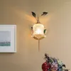 Lampe murale Soura contemporain français pastoral LED créatif de fleurs de salon couloir de chambre à coucher décoration de maison
