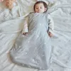 赤ちゃんのための寝袋024ヶ月アンティキックブランケット幼児キルトスリープウェア25tog星プリントスプリング100％コットンベストスリープサック240415