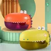 Areia tocar água divertida Dinosaur Bubble Bobble Batble Brinques com música Swimming Bathtub Soap Machine Automática L416