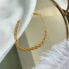 Чейн -квадратная линия Band Band Style Bracelet Cool Classic Минималистская из нержавеющая сталь золото, покрытые модными украшениями для женщин D240419