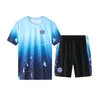 Portsmouth F.C Men's leisure home suit sportswear leisure sports quick drying short sleeved sports shirt outdoor training suit thin shorts