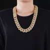 Hip Hop Luxury Jewelry 925 Sterling Silver Vvs Moissanite Cuban Chain Iced Out Necklace for Men