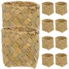 Storage Bags 10 Pcs Mori Gift Box Rustic Basket Organizers Baskets Woven Small Straw Mini Hamper