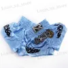 남자 반바지 Muay Thai Shorts Professional Sanda Bosen Set Competition Training Mma Vechten Korte Broek Meisjes Jongens Boxeo Kickboksen T240419