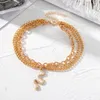 Anklets Boho Snake Wise Bransoletka kostka dla kobiet Charms łańcuch nóg tassel nóg nowoczesna biżuteria plażowa