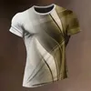 Męskie koszulki męskie sportowe koszulka Summer Slim Short Slve Tops Szybkie suche bluza o szyku codzienne ubrania w kratę druk t mąż tanio pullover t240419