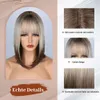 human curly wigs Wig Ruili Fashion Gradient Color Chemical Fiber Full Head Set Wig