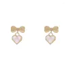 Orecchini per borchie Lolita Gioielli Premium Opal Bow Love Heart Geometric Delicate