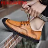 Casual schoenen Outdoor Men Soft Handmade Lederen Loafers Fashion Sneakers Business Male Flats