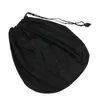 47x42cm Helmet Protection Bag Motorcycle Helmet Cover Protection Bag Soft Cloth Black Plush Drawstring Pocket Dust Bag