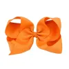 6 -calowe urocze akcesoria do włosów ręcznie robione dziewczynki Bowknot Hair Clips Kids Butique Solid Ribbon Bows Barrettes LL