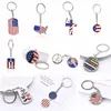 USA Flag KeyChain Metal America US Key Chain Trump Keychains Keyring