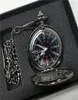Top Brand Luxury Unisex Pocket Watch Mechanical Skeleton Relojes de cadena de colgante tallado dorado3477952