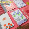 Flower A5 Coil Book Girl's Account's Compte Love-Leaf Notebook Beldue Student Diary Horizontal