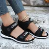 Flats Women Sport Sandals Summer Scarpe Casual Slipisti Mash Mesh Walking Running Beach Trend Femme Zapatos 240412