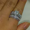 Anéis de cluster perdem dinheiro laboratório de diamante anel de diamante conjunto 10kt Braia de casamento de noivado de ouro para mulheres Presente de joalheria da festa de promessa