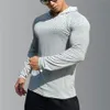 Mens Fitness Running Sports Hoodies Gym Joggers Hooded Outdoor Sport Athletic Clothing Male Training Sweatshirt Tops 240409