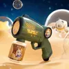 Summer Bubble Gun Electric Spray Bubbles Machine Automatic Bubble Gun Toy with Light Outdoor Bubble Toys Children gifts 240418