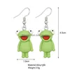 Charme d'été mignon mignon canard blanc nuage acrylique boucles d'oreilles grenouille nuages délicats pour les femmes bijoux d'oreille bijoux en gros cadeaux drop déliv dhtlv