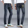 Men's Jeans Designer 2022 summer new jeans men's personality fashion brand light luxury elastic slim fit European style pants NN8726F