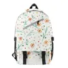 Rugzak Harajuku Beautiful Flowers Student School Tassen Unisex 3D -print Oxford Waterdichte notebook Multifunctionele Travel Backpacks