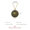 Aztec Gold Coin Chain Herrenschädel Halskette Aztec Pendant