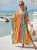 2024 Long Beach Dress Coverps for Women Pareo de Plage Swimsuit Up Sarongs Swimodear Kaftan Beachwear Q1476 240417