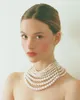 Pendant Necklaces Chic French Vintage Multi-layer Pearl Necklace