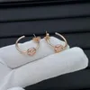 Silverörhängen Stud Fashion Stud Earrings Gold Earring Hoop Women 18K Diamond Wedding S Rhinstone Dance Drop Delivery S har frimärken Retro födelsedagspresent smycken