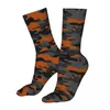 Chaussettes masculines camouflage hommes femmes polyester drôle drôle hip hop printemps d'été cadeaux hivernaux