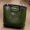 Bag Damen 2024 reines handgefertigtes Frühling/Sommer -Handtasche Kuhläden Crossbody One Schulterkreuzung