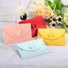 Embrulho de presente 36pcs 10.5x7cm Pequeno cartão de felicitações Nome do envelope CARTO em forma de coração Cardor de clasp Holder Love Paper Pearlescent Mini envelopes