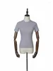 Women's T Shirts 2024 Summer Ankomst Solid Color Casual Retro Girls Round Neck Tight Body Shirt