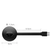 Mini Dongle Miracast Google Chromecast 2 Ljudmottagare G2 Mirascreen Wireless Anycast WiFi Display 1080p 4K 5G 2.4G DLNA AirPlay för Android iOS Mac TV Stick för HDTVV