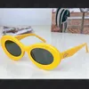 Occhiali da sole di design di alta qualità per donne Fashion Summer Sun Shade Sun O occhiali da sole Luxury Brand Letters Gold Frame Gold Glass Glass Oval Oval Old With Box -14
