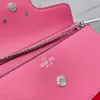 Water Diamond Senior Designer Sain Handheld One Rame Cross Body Fashion Fasher Light Luksusowy mały kwadratowy torba do pracy i daty