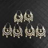 Andra vintage Metal Hedgehog Style Earrings Womens Ear Ornament Bride Rhinestone Earrings Hook Design 240419