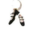Chaussures Diamond Square Boucle Sandales Summer Flat Fothed Niche Roman Muller haut de gamme