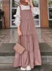 Vêtements ethniques 2024 Zanzea Musulman Women Stracts Dress Automne Ruffles solides Sundren Salle Elegant Maxi Sauthe