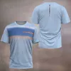 T-shirts voor heren Mens Black Fine Badminton Wear Mens Training Board Short-Slved Tennis Sportswear Fast Dry Sweat Absorbent Sportswear T240419